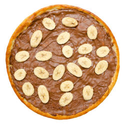 pizza chocolate com banana